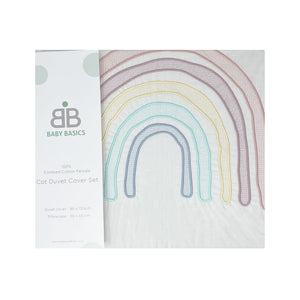 Baby Basics | Rainbow Cot Duvet Set