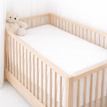 Egyptian Cotton Cot Fitted Sheet - white