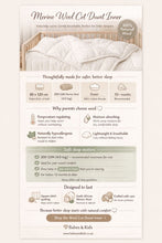 Merino Wool Cot Duvet Inner (80x120cm)