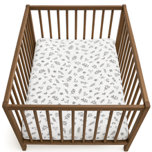 little acorn | Floral Cot Fitted Sheet