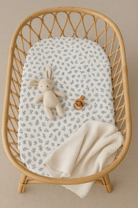 little acorn |  2 in 1 Moses Basket Fitted Sheet / Changing Mat Cover - Floral
