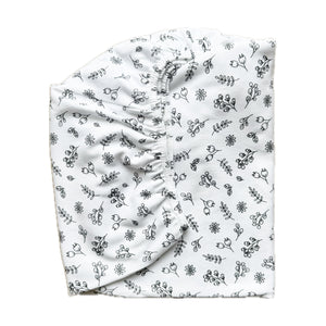 little acorn | Floral Cot Fitted Sheet