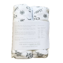 little acorn | Floral Cot Fitted Sheet