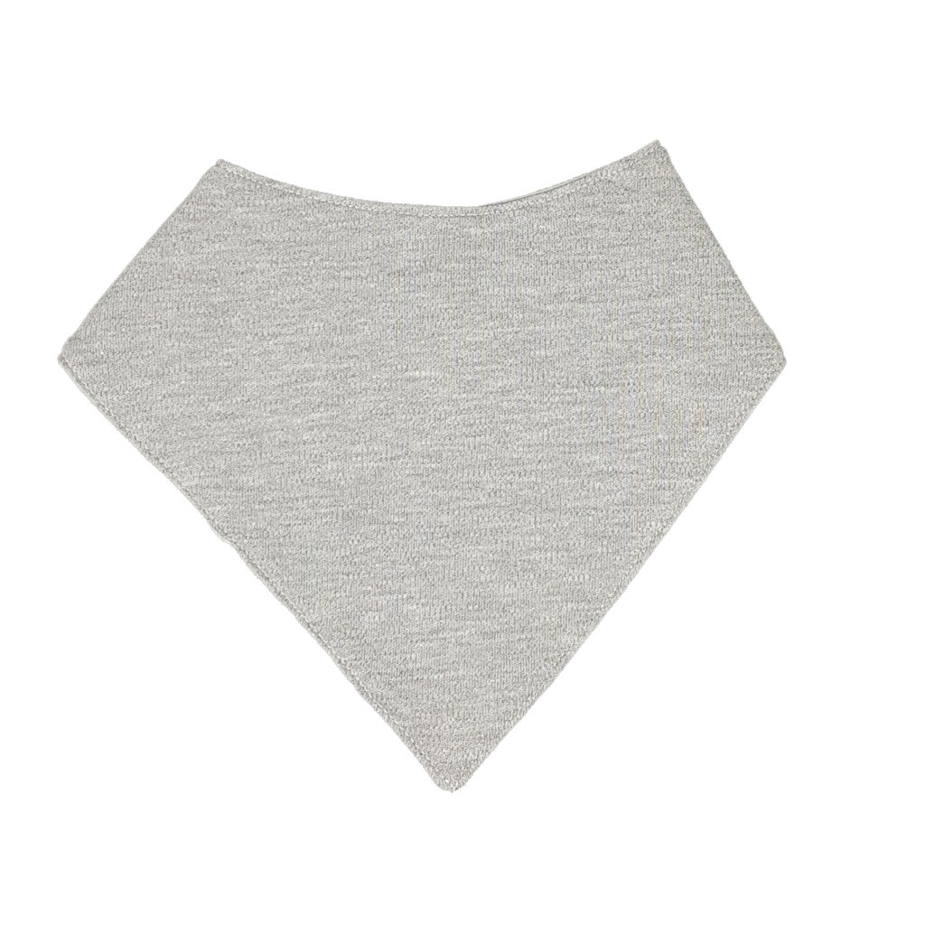 little acorn | Grey Waterproof Bandana Dribble Bib