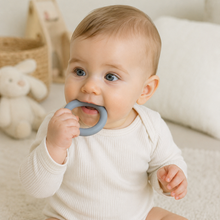 Silicone Teething Rings for Babies | Food-Grade Silicone | BPA Free | Soft Baby Teethers | Set of 4 Grey Rings