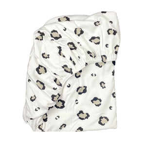 little acorn | Leopard Print Cot Fitted Sheet