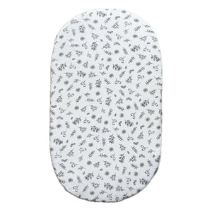 little acorn |  2 in 1 Moses Basket Fitted Sheet / Changing Mat Cover - Floral