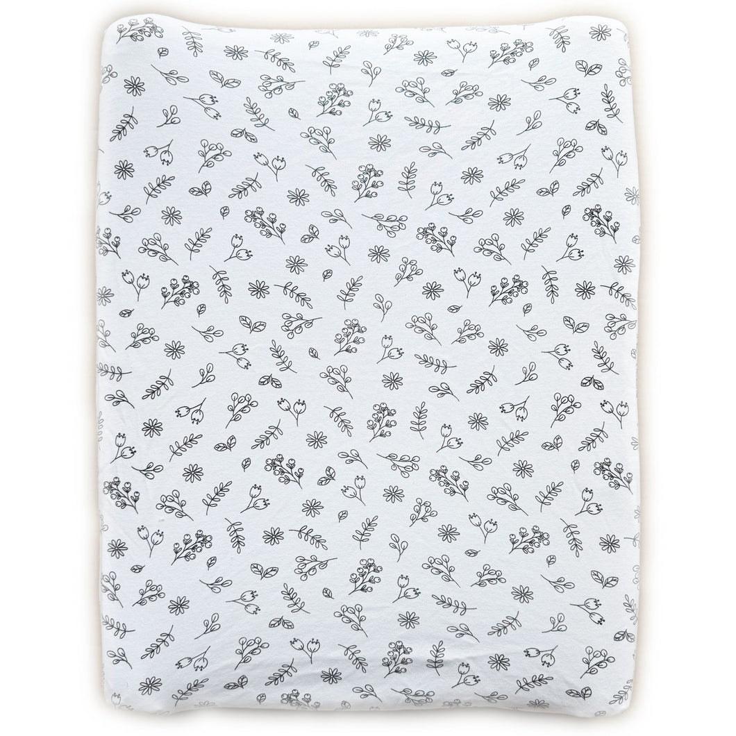 little acorn |  2 in 1 Moses Basket Fitted Sheet / Changing Mat Cover - Floral