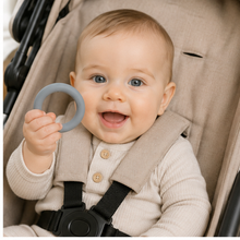 Silicone Teething Rings for Babies | Food-Grade Silicone | BPA Free | Soft Baby Teethers | Set of 4 Grey Rings