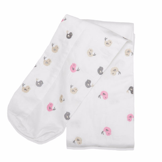 Baby Birds Cot Bumper Cover pink - Babes & Kids Cot Baby Bedding