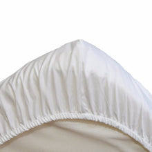 Egyptian Cotton Cot Fitted Sheet - white - Babes & Kids Cot Baby Bedding