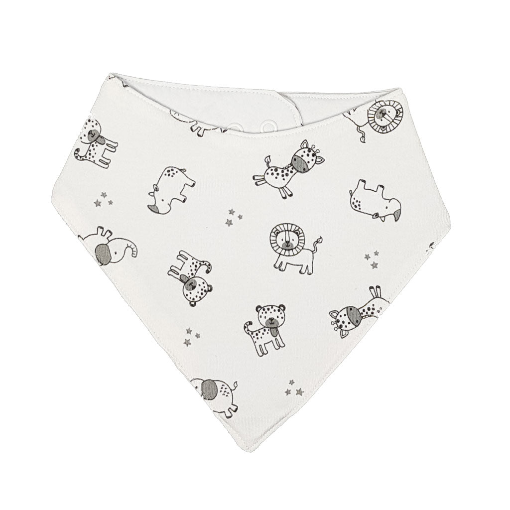 little acorn | African Animals Waterproof Bandana Dribble Bib