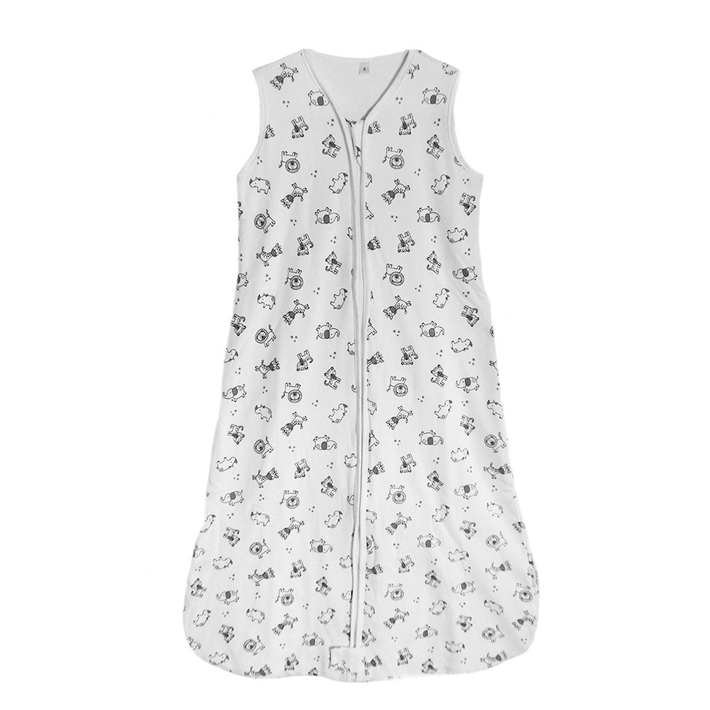 little acorn | 100% Cotton African Animals Baby Sleeping Bag - 1 TOG