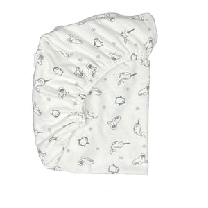 little acorn | Arctic Animals Cot Fitted Sheet