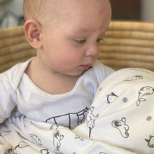 little acorn | Moses Basket Arctic Animals Cot Fitted Sheet