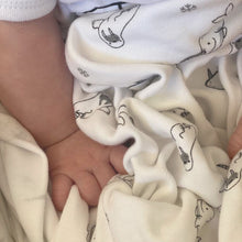 little acorn | Moses Basket Arctic Animals Cot Fitted Sheet