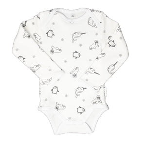 little acorn - Long Sleeve Arctic Animals Onsie  / Bodysuit