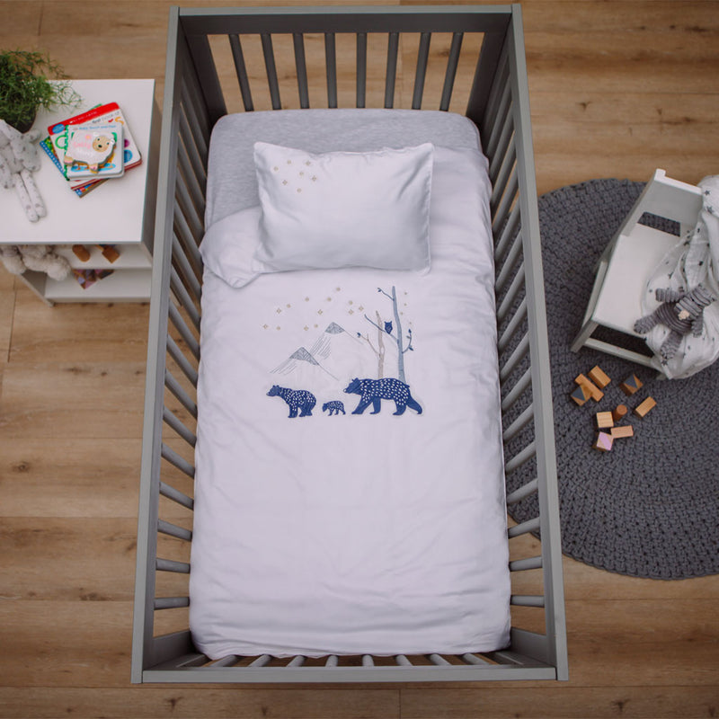 Baby Basics Bears Cot Duvet Set Babes Kids Cot Sheets Cot Bedding Baby Sleeping bags and Baby Clothing