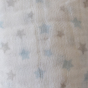 100% Cotton Muslin Cloth/Swaddle Blanket Gift Set (blue) - Babes & Kids Cot Baby Bedding