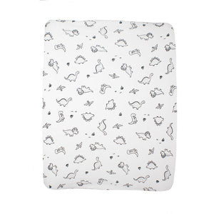 little acorn | 2 in 1 Moses Basket Fitted Sheet / Changing Mat Cover - Dinosaurs