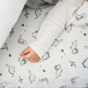 little acorn | Dinosaurs Cot Fitted Sheet