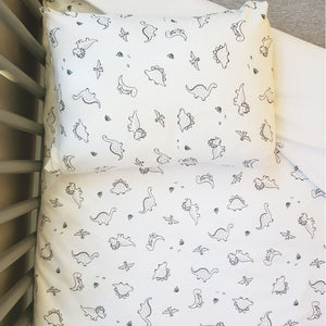 little acorn | Dinosaur Cot Duvet Set - Babes & Kids Cot Baby Bedding