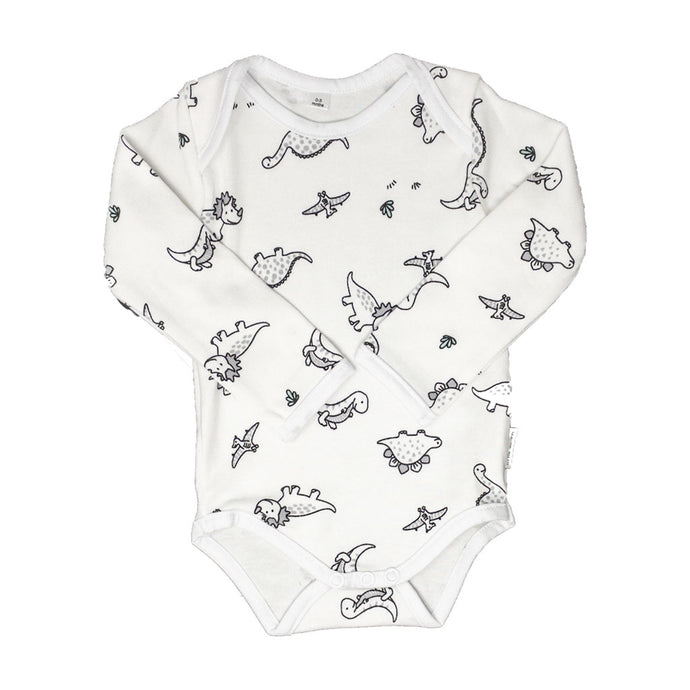 little acorn - Long Sleeve Dinosaur Onsie  / Bodysuit