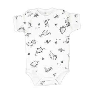 little acorn - Short Sleeve Dinosaur Onsie  / Bodysuit