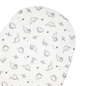 little acorn | Moses Basket Dinosaur Cot Fitted Sheet - Babes & Kids Cot Baby Bedding