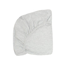 little acorn | Dove Grey Melange Cot Fitted Sheet