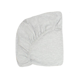 little acorn | Dove Grey Melange Cot Fitted Sheet