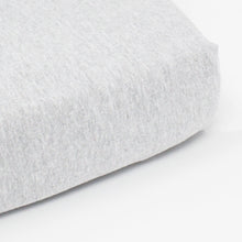 little acorn | Dove Grey Melange Cot Fitted Sheet