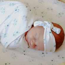 Baby Swaddle Blanket and Headband Set - Eucalyptus