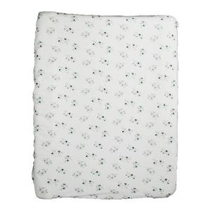 Moegs & Me | 2 in 1 Moses Basket Fitted Sheet / Changing Mat Cover - Eucalyptus
