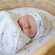 Moegs & Me | 2 in 1 Moses Basket Fitted Sheet / Changing Mat Cover - Eucalyptus