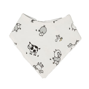 little acorn | Waterproof Farm Animals Bandana Dribble Bib