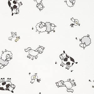 little acorn | Farm Animals Single Fitted Sheet