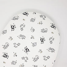 little acorn | 2 in 1 Moses Basket Fitted Sheet / Changing Mat Cover - Farm Animals