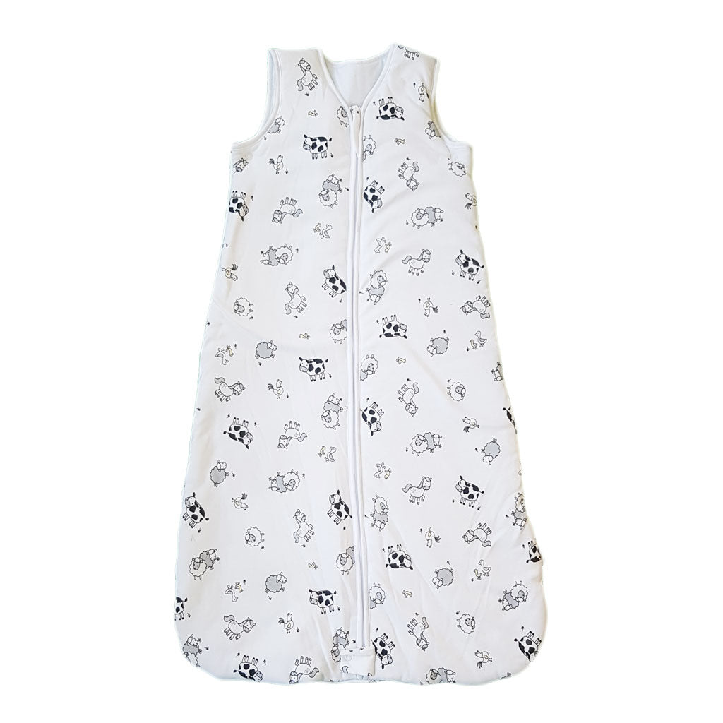 little acorn | Cotton Farm Animals Baby Sleeping Bag - 2.5 TOG