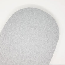 little acorn | 2 in 1 Moses Basket Fitted Sheet / Changing Mat Cover - Grey Melange