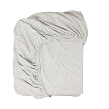 little acorn | Grey Pinstripe Moses Basket Fitted Sheet