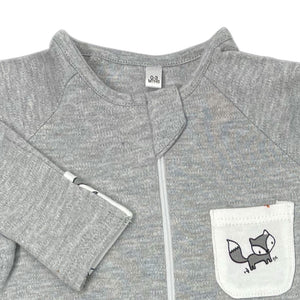 little acorn | *Limited edition* Grey Melange Woodland Animals Zippy Grow