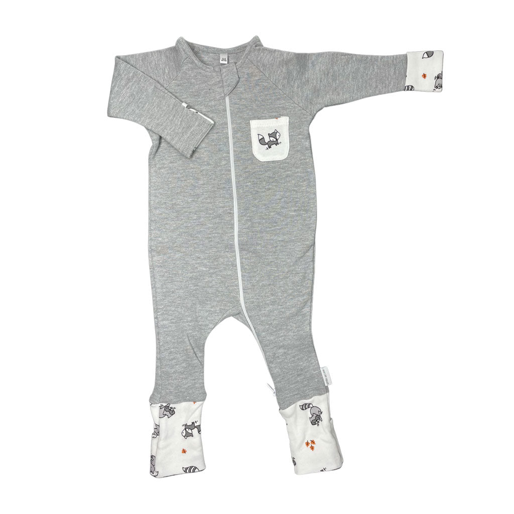 little acorn | *Limited edition* Grey Melange Woodland Animals Zippy Grow