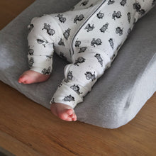 little acorn | 2 in 1 Moses Basket Fitted Sheet / Changing Mat Cover - Grey Melange