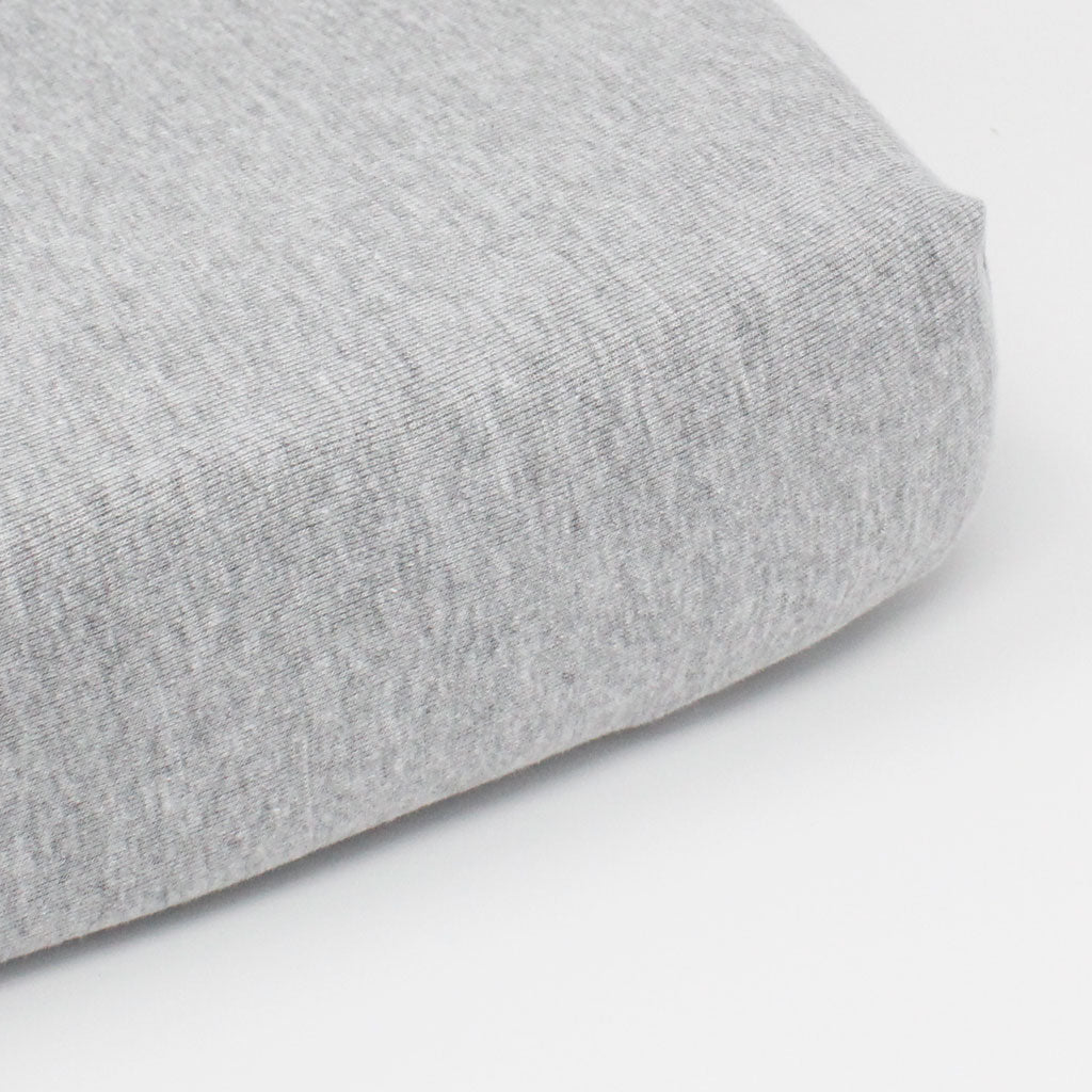 little acorn | Grey Melange Cot Fitted Sheet - Babes & Kids Cot Baby Bedding