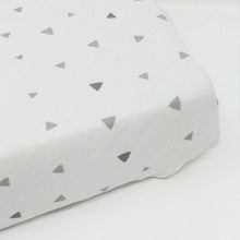 little acorn | Triangles Cot Fitted Sheet