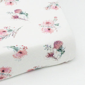 Moegs & Me. - Pincushion Protea Cot Fitted Sheet