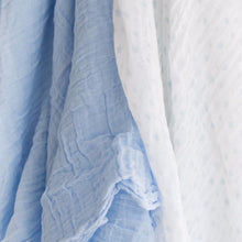 100% Cotton Muslin Cloth/Swaddle Blanket Gift Set (blue) - Babes & Kids Cot Baby Bedding