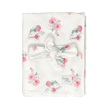 Baby Swaddle Blanket and Headband Set - Pincushion Protea