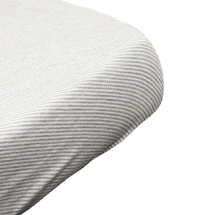 little acorn | Grey Pinstripe Cot Fitted Sheet